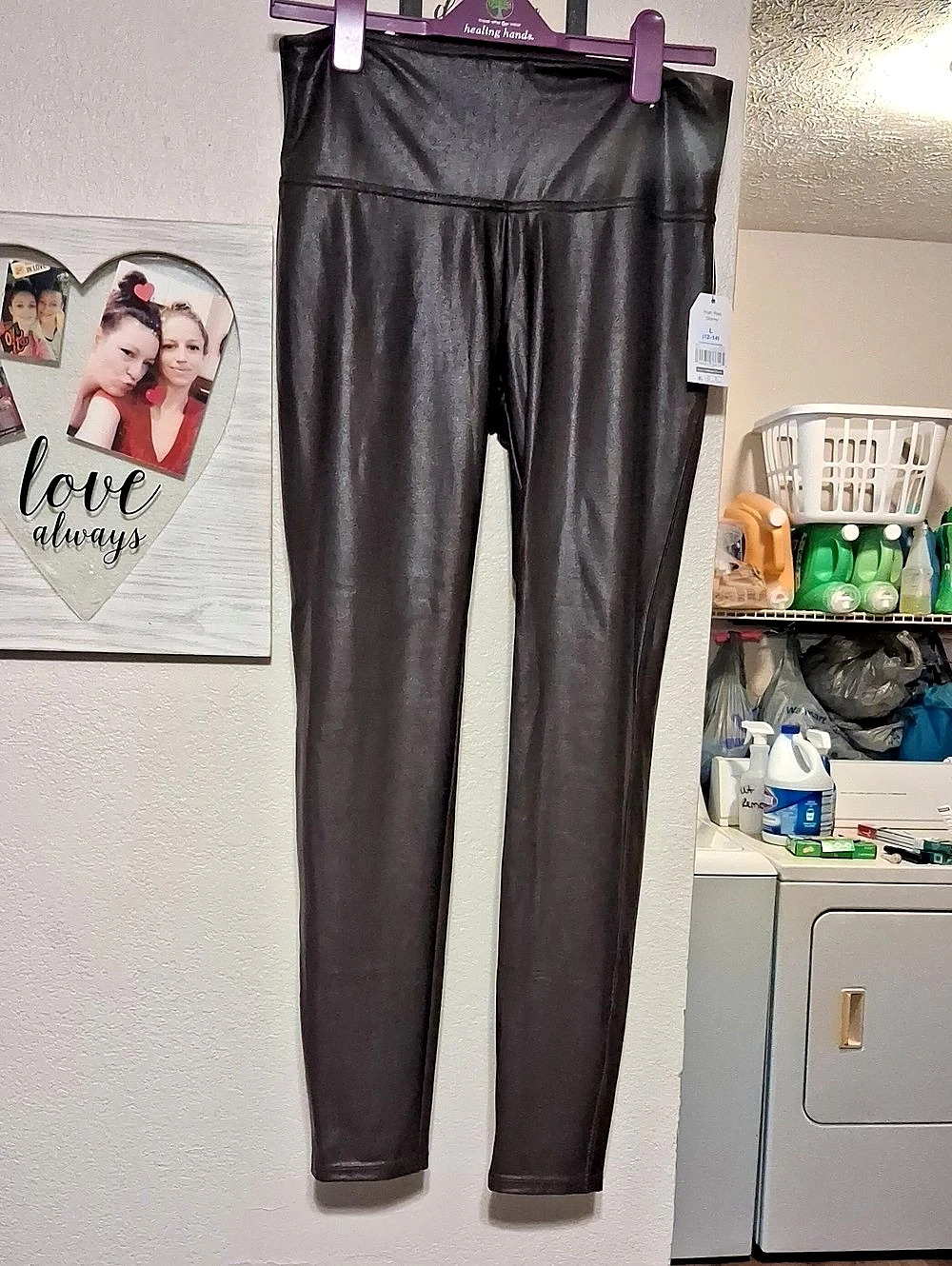 SPANX Faux Leather Leggings Black